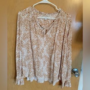 Loft ruffle sleeve blouse. Size M